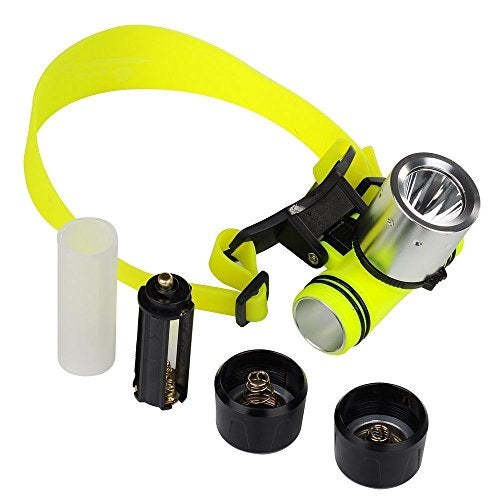 BESTSUN Diving Headlamp, 1800 High Lumen Diving Swimming Headlamp Light Waterproof Underwater Diving Head Flashlight Diver Submarine Head Torch Scuba Safety Lights (Only headlamp) - Image 3