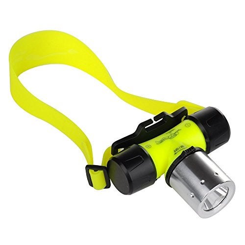 BESTSUN Diving Headlamp, 1800 High Lumen Diving Swimming Headlamp Light Waterproof Underwater Diving Head Flashlight Diver Submarine Head Torch Scuba Safety Lights (Only headlamp) - Image 1