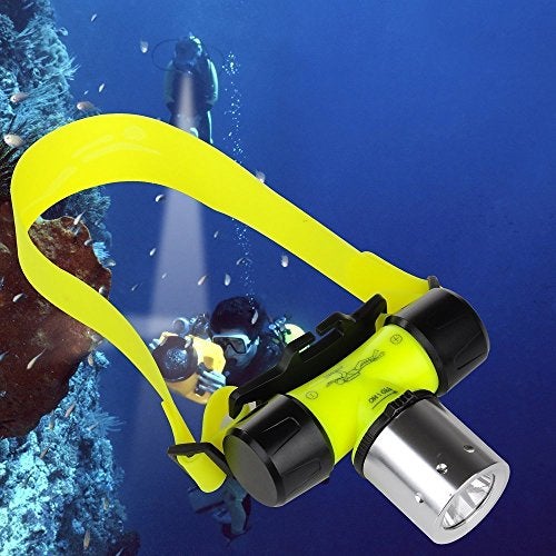 BESTSUN Diving Headlamp, 1800 High Lumen Diving Swimming Headlamp Light Waterproof Underwater Diving Head Flashlight Diver Submarine Head Torch Scuba Safety Lights (Only headlamp) - Image 4