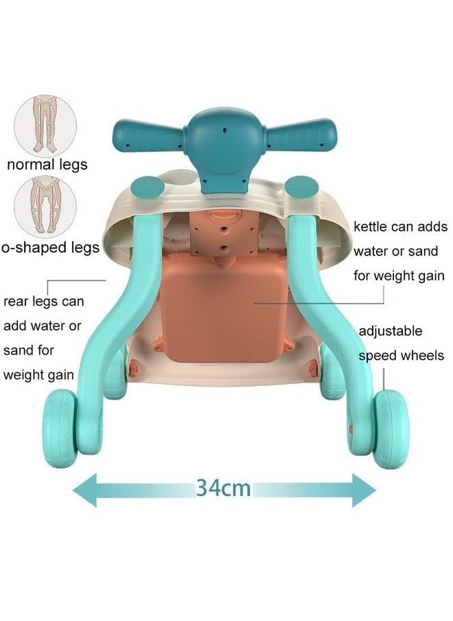 Aissiora Multifunctional Smart Baby Walker With Heightened Backrest, Removable Toys And Tray, Mute Wheels Anti-Rollover, 6 - 12 Months  - Image 5