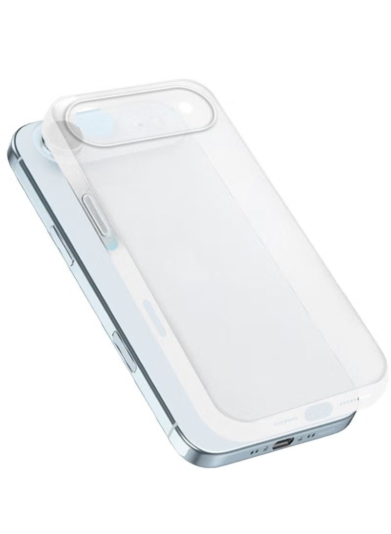 غطاء خلفي غير لامع ومصنفر لهاتف iPhone 17 Air - شفاف مصنفر - Image 2