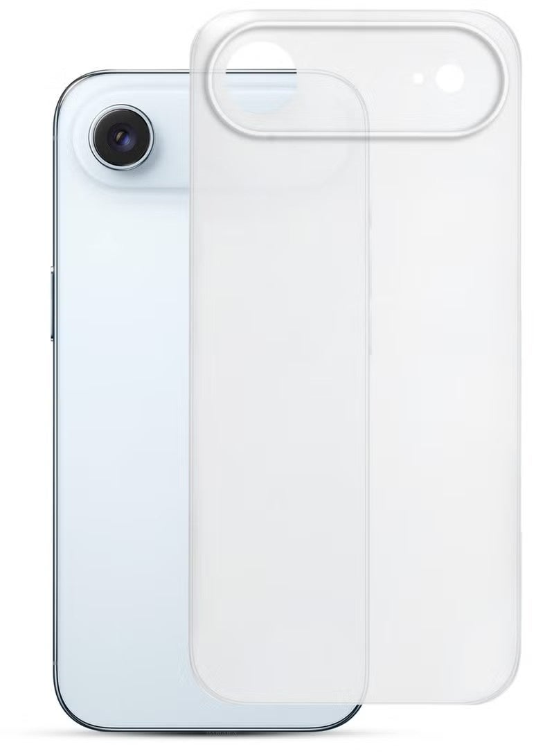 غطاء خلفي غير لامع ومصنفر لهاتف iPhone 17 Air - شفاف مصنفر - Image 1