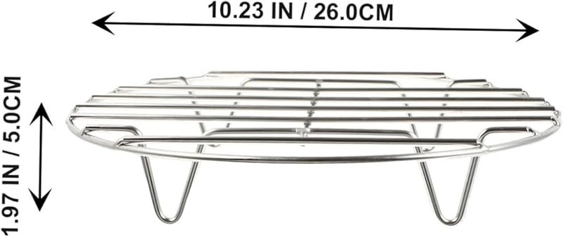 سلة بخارية من الفولاذ المقاوم للصدأ، حامل طهي، دلو شوربة، رف قدر البخار - Image 5