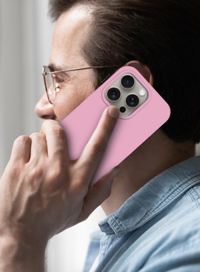 iPhone 15 Pro Case Cover Liquid Silicone Silky-Soft Touch Full-Body Protective Case with Microfiber Lining Cover For iPhone 15 Pro 6.1-inch - Image 4