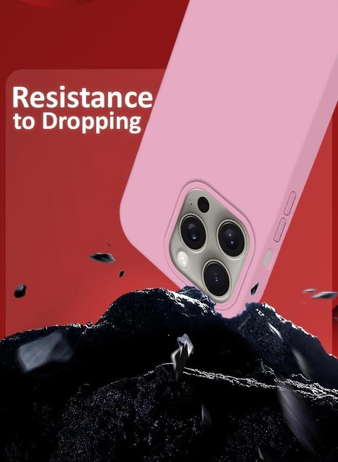 iPhone 15 Pro Case Cover Liquid Silicone Silky-Soft Touch Full-Body Protective Case with Microfiber Lining Cover For iPhone 15 Pro 6.1-inch - Image 3