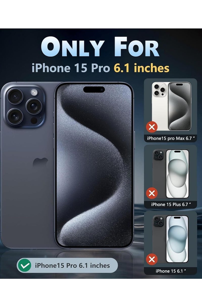 iPhone 15 Pro Case Cover Liquid Silicone Silky-Soft Touch Full-Body Protective Case with Microfiber Lining Cover For iPhone 15 Pro 6.1-inch - Image 2