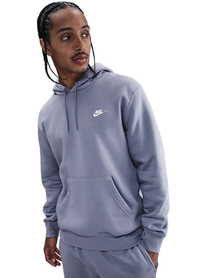 Nike Club Brushed Pullover Hoodie