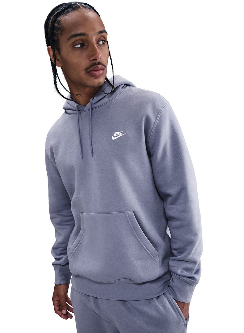 Nike Club Brushed Pullover Hoodie - Image 3