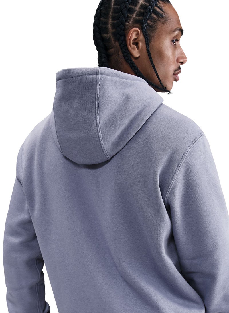 Nike Club Brushed Pullover Hoodie - Image 4