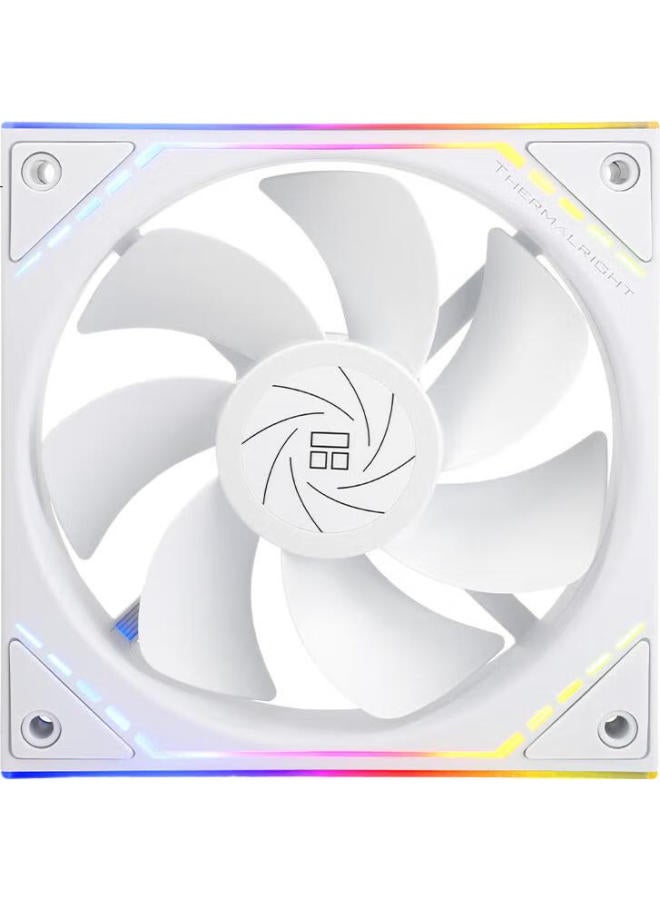 Thermalright Thermalright Tl-M12Rw 12Cm Fan, 1500 Rpm Pwm, S-Fdb Bearing, Colorful Infinite Mirror Frame, 12Cm Case Fan, Anti-Exhaust Fan - Image 1