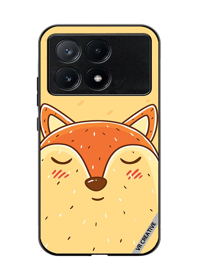 VR CREATIVE Protective Case Cover For Xiaomi Poco X6 Pro Sleeping Fox Design Multicolour - Image 1