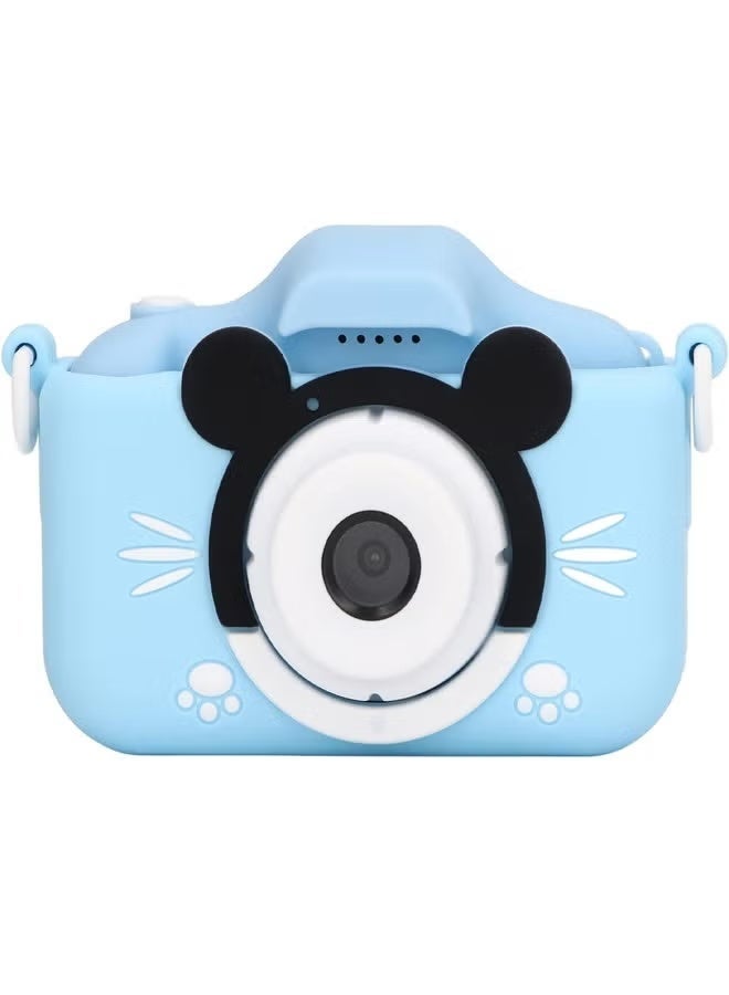 Oteeto Digital Kids Camera – Blue – 2.0 Inch IPS Screen with 1080P HD Video Recording – Fun Educational Toy Camera for Boys & Girls – Built-in Games, Music & Filters – Rechargeable Battery – Child-Friendly Design - Image 4
