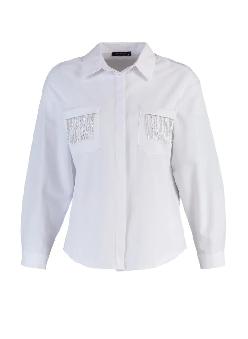 trendyol Embellished Detail Shirt