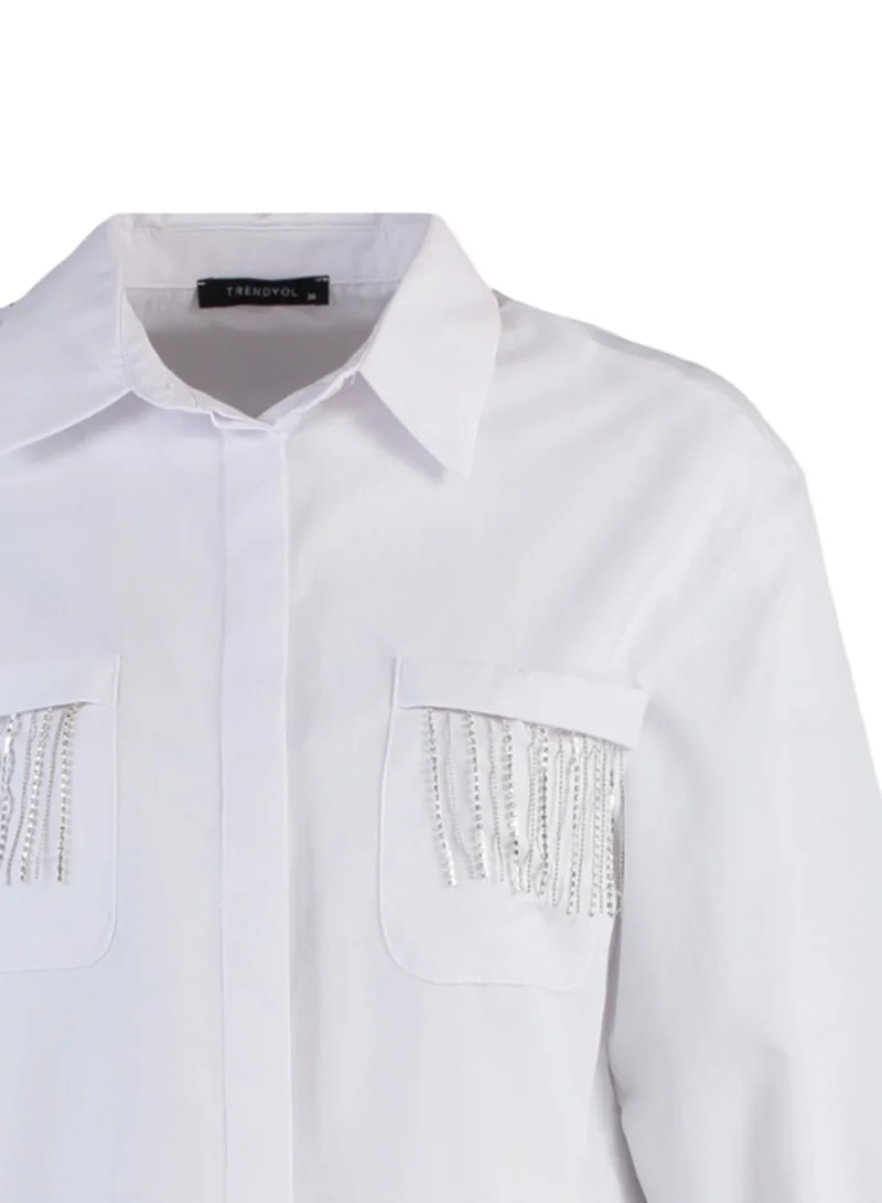 trendyol Embellished Detail Shirt