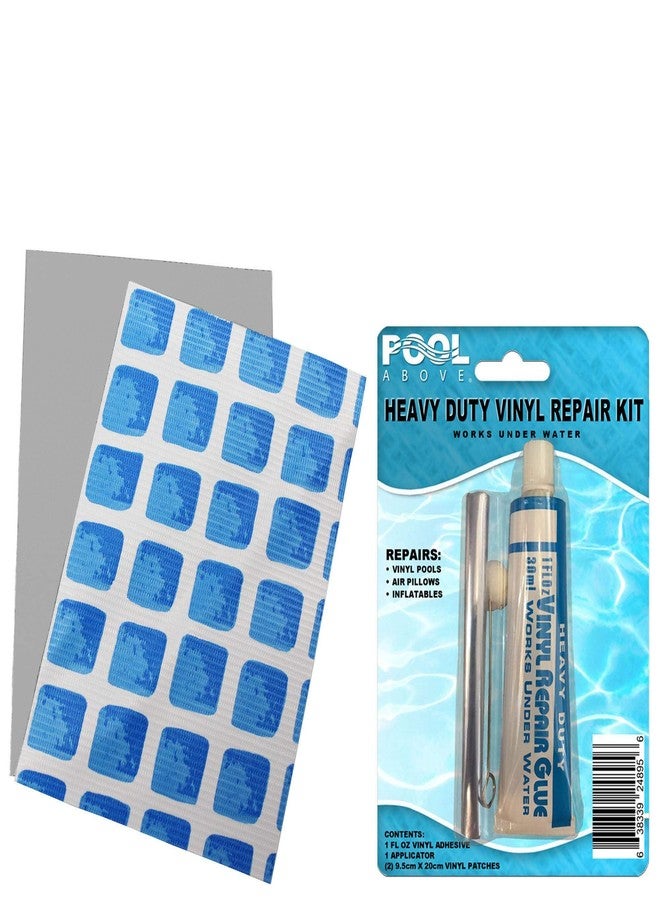 Pool Above Scuba Patch Heavy Duty Underwater Pool Liner Patches; 2 Pack 5.5"x8.5" | Heavy Duty | Instant | Waterproof | Glue-Less | Peel and Stick | Swimming Pool Liner Repair Patches - Image 2