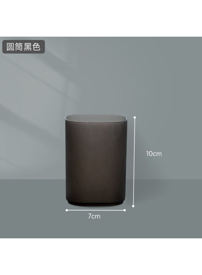 Autonomy Desktop Transparent Frosted Pen Holder Oblique Cosmetic Brush Lipstick Storage Box Multi-functional Stationery Storage Cylinder - Image 1