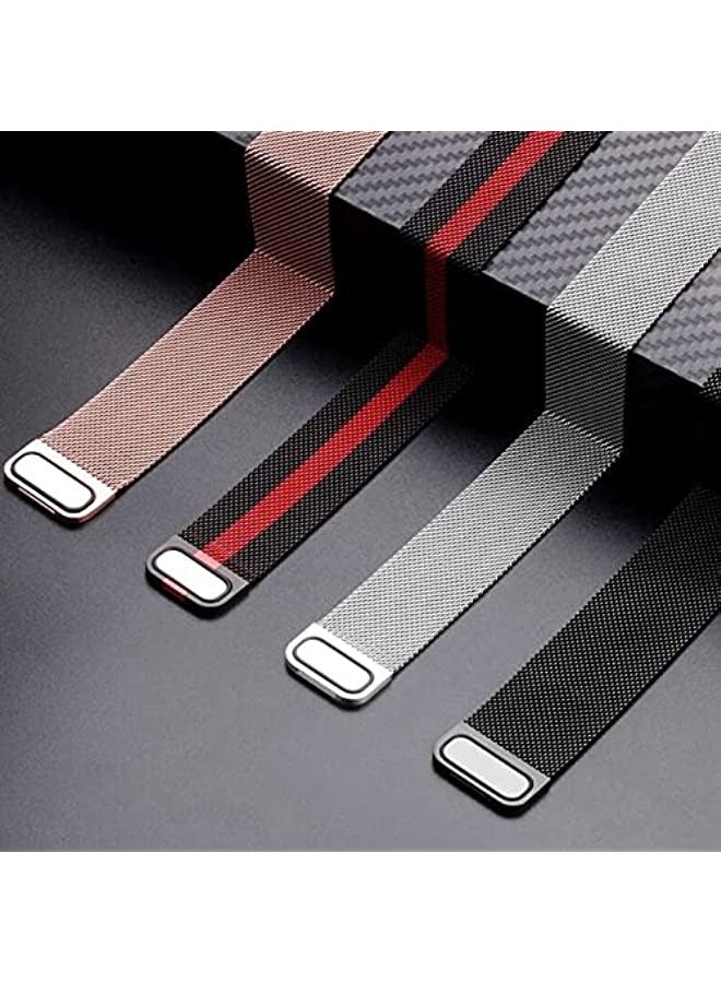 Band For Honor Watch GS 3 22mm Milan Chain Metal Watch Band Black - Image 4