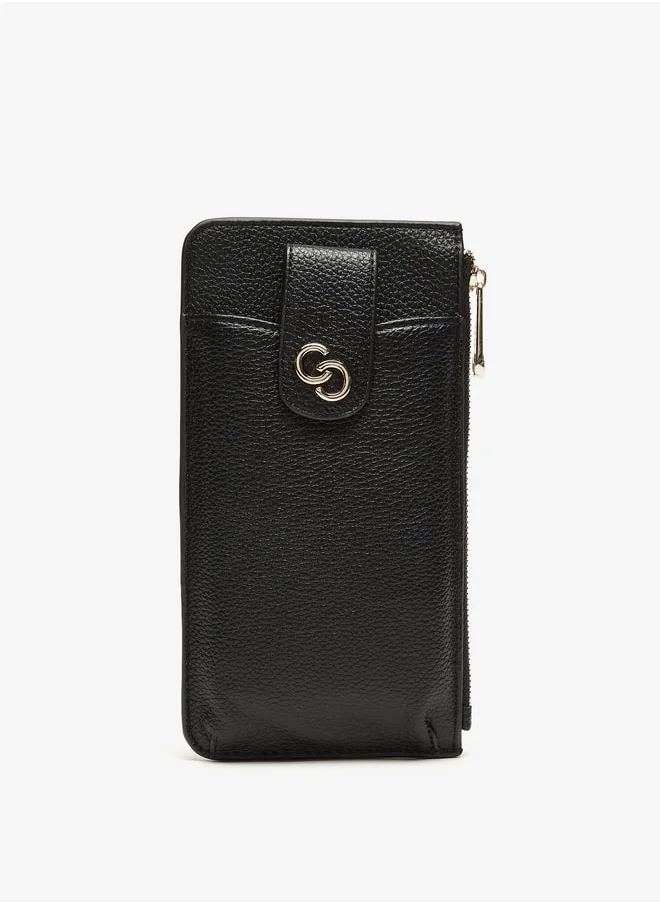 Celeste Textured Cardholder with Zip Closure