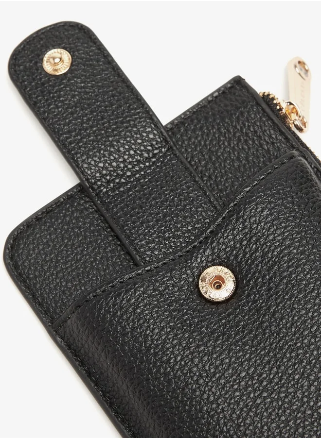 Celeste Textured Cardholder with Zip Closure