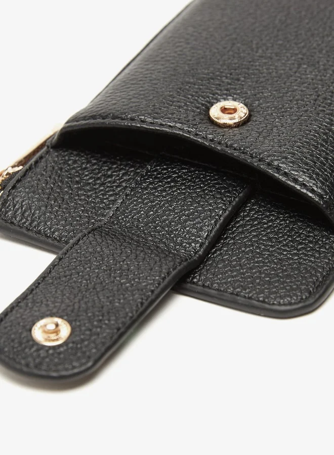 Celeste Textured Cardholder with Zip Closure