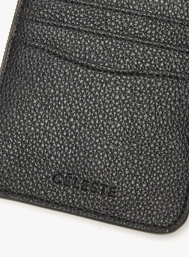 Celeste Textured Cardholder with Zip Closure