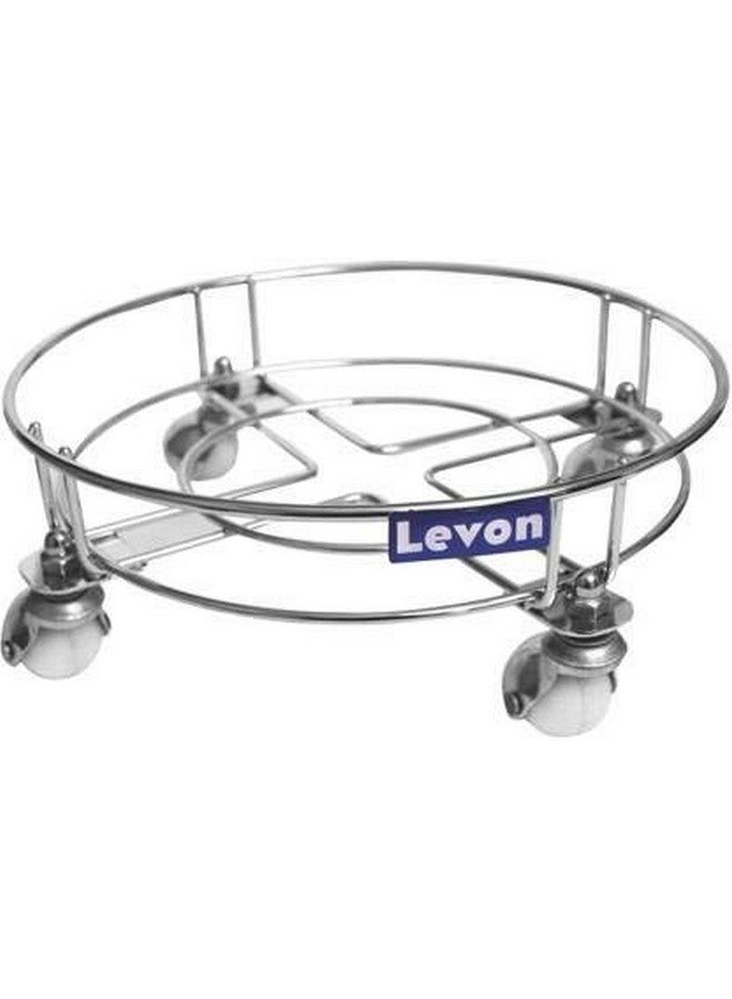Levon Stainless Steel Cylinder Trolley| with Anti-Rust Nano Coating