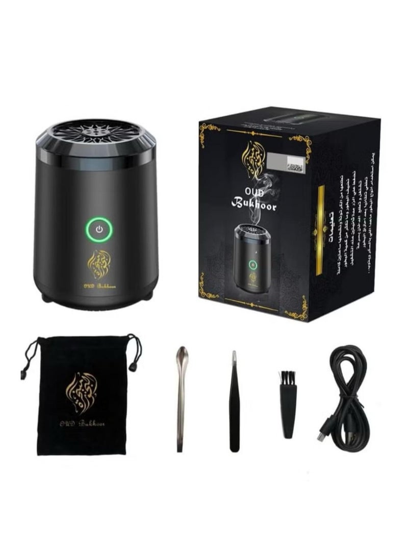 Oud Bakhoan - Car USB Mini Type-C Power Rechargeable Incense Burner Decorations Blue 9.8x7.4x6.7 cm - Image 1