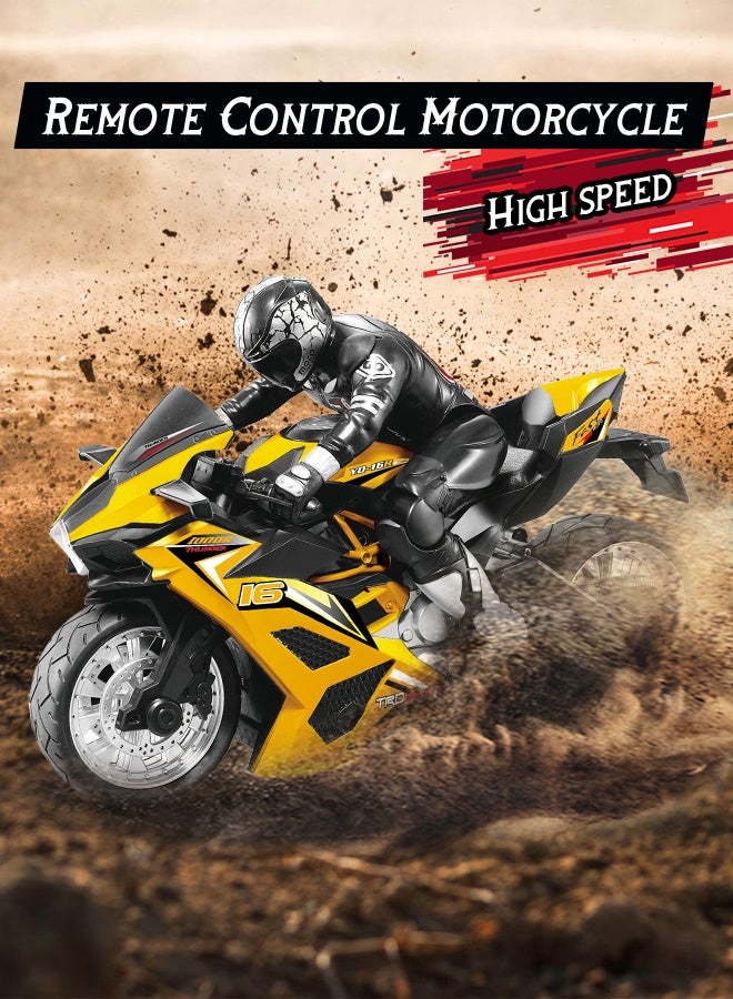 2.4G motorcycle, off-road vehicle, stunt climbing remote control car, drift 4WD remote control car, children's model toy car - Image 1