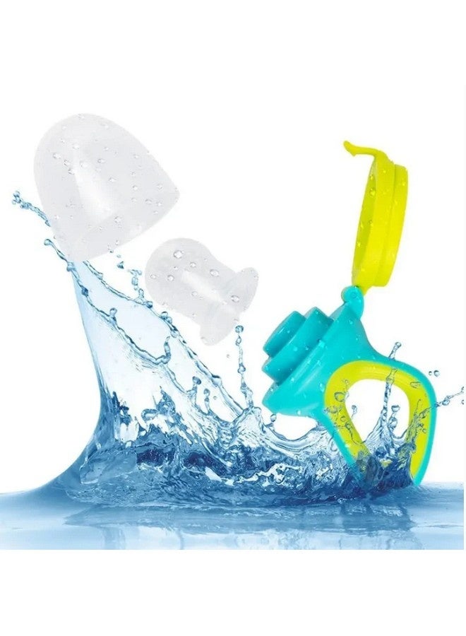 بيوينتي وحدة تغذية طعام الأطفال، طعام طازج - عبوة من قطعتين من لهاية تغذية الفاكهة، 6 لهايات سيليكون بأحجام مختلفة عبوة واحدة من ملعقة توزيع طعام الأطفال مجموعة تغذية الأطفال - Image 5