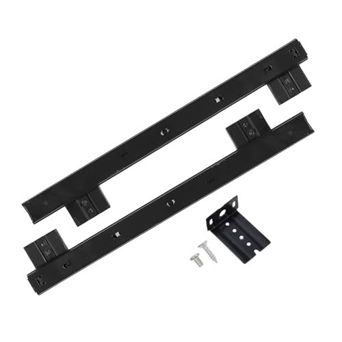 Veemoon Under Desk Keyboard Sliding Rails, 14-23 Inch Ball Bearing Slides Hardware Kit Pull Out Computer Keyboard Tray Slides Adjustable Hanging Rail Bracket Telescopic Drawer Runners (27MM Width) - Image 4