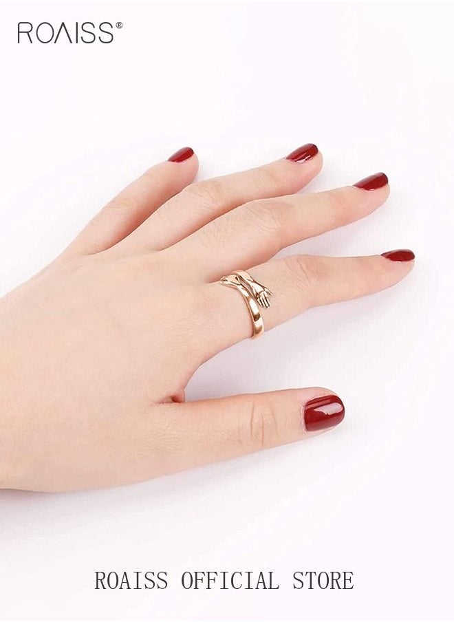 roaiss - Finger Ring Hug Shape Adjustable Size for Men - Image 1