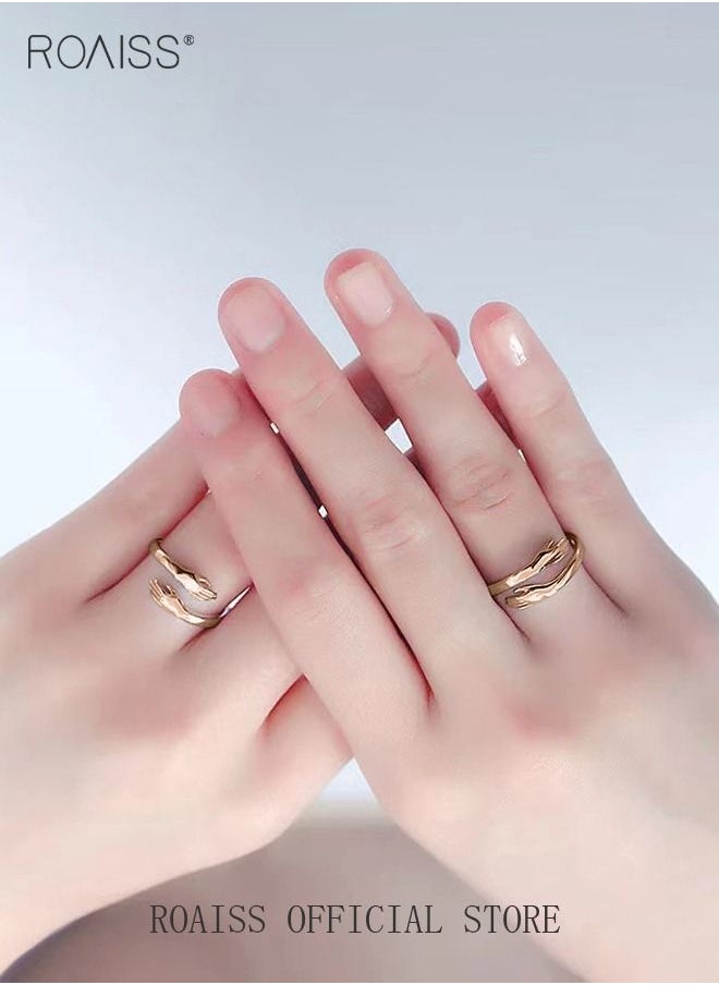 roaiss - Finger Ring Hug Shape Adjustable Size for Men - Image 1
