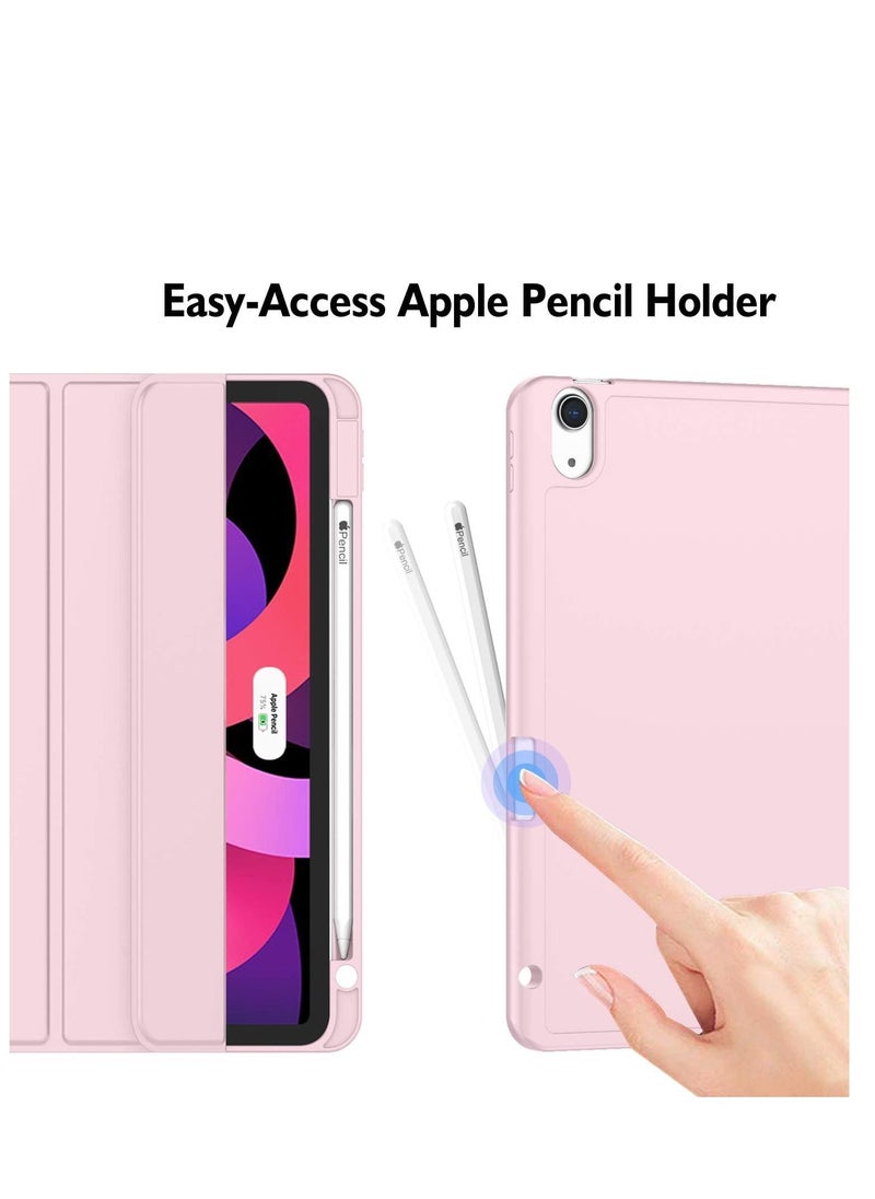 BGM ELTRAZONE iPad Air 11-Inch Case (M2, 2024) - Compatible with 4th, 5th, and 6th Gen (2024/2022/2020) | Slim Trifold Stand with Magnetic Attachment | Supports Pencil Pro & Pencil (USB-C) | Durable Pink Protection - Image 3