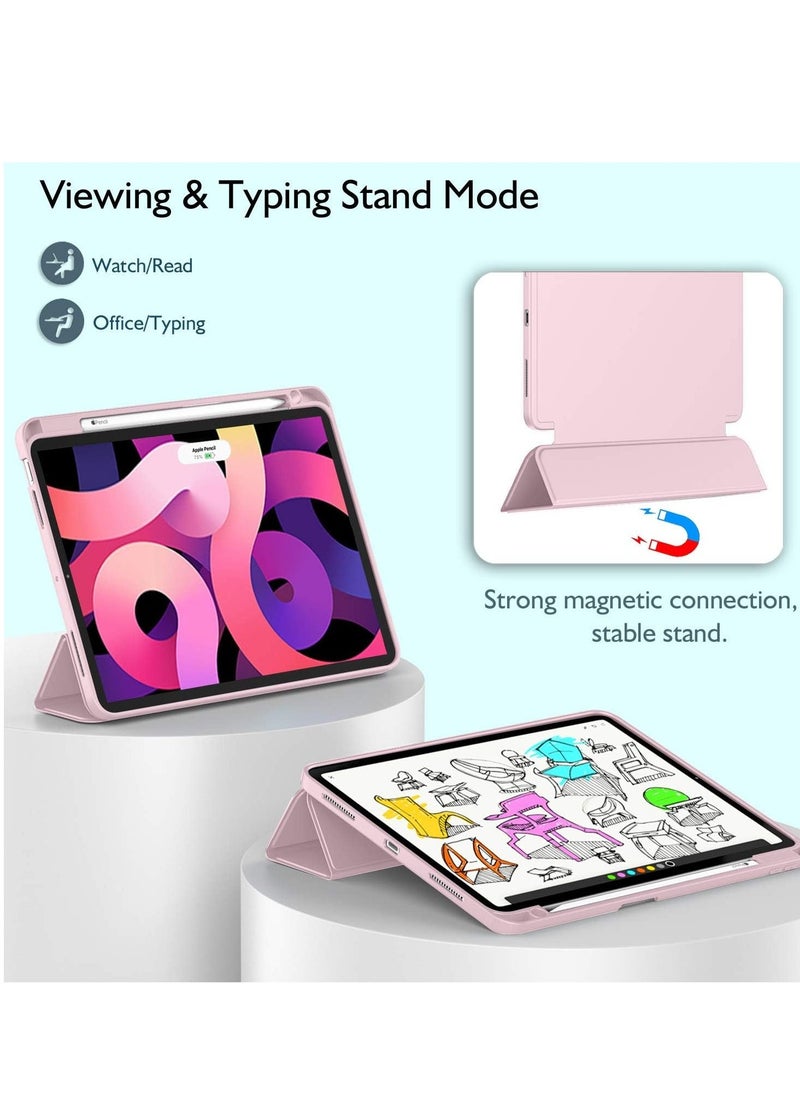 BGM ELTRAZONE iPad Air 11-Inch Case (M2, 2024) - Compatible with 4th, 5th, and 6th Gen (2024/2022/2020) | Slim Trifold Stand with Magnetic Attachment | Supports Pencil Pro & Pencil (USB-C) | Durable Pink Protection - Image 4