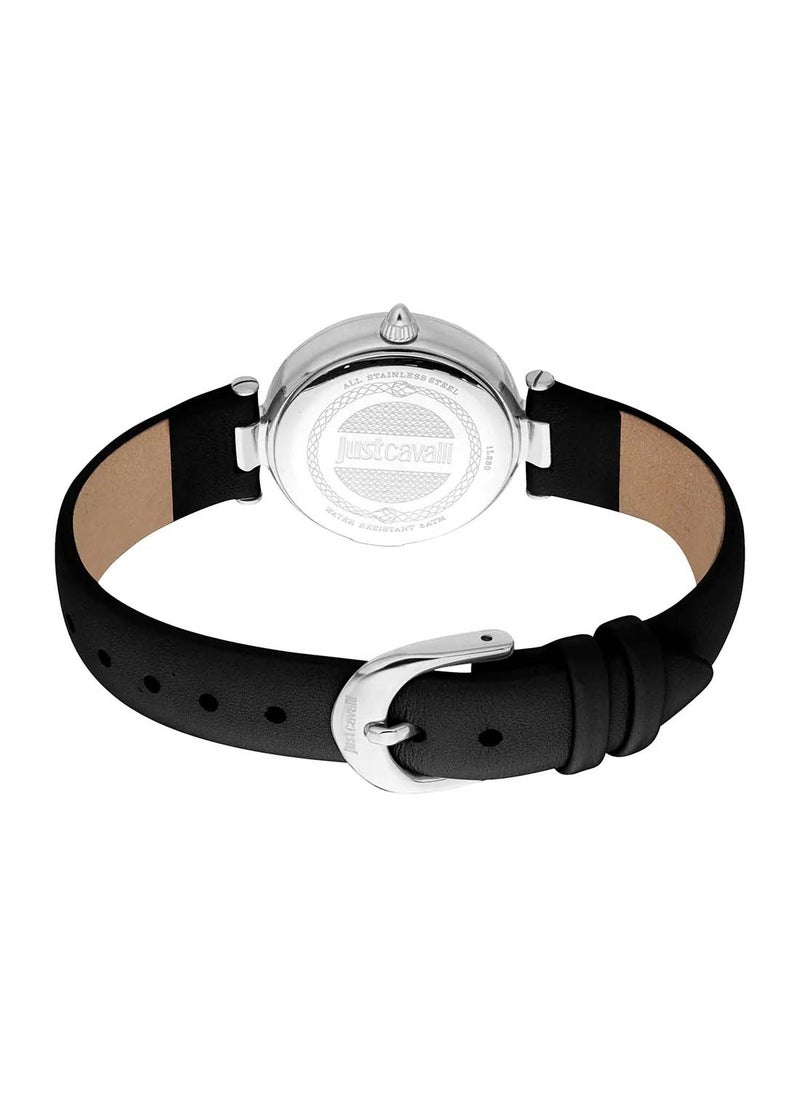 Just Cavalli Women's Round Shape Leather Wrist Watch JC1L280L0015 - 28 Mm  - Image 3