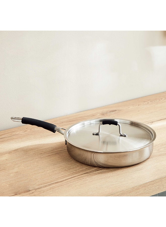 Home Box Glisten Triply Deep Fry Pan with Steel Lid 51 x 9 x 28 cm  - Image 1