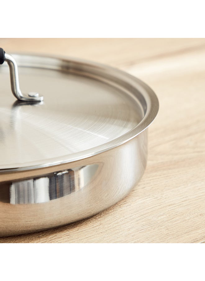 Home Box Glisten Triply Deep Fry Pan with Steel Lid 51 x 9 x 28 cm  - Image 5