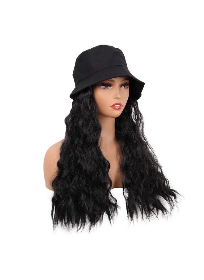 Apofbeauty 24 Inch /60 Cm Hat Wig Women Beautiful Long Wavy Curly Synthetic Daily Use Wig (Black) - pzsku/Z48E1859F682A3E86D270Z/45/_/1696070301/feef632f-fa34-420b-a651-1c877b96be6a