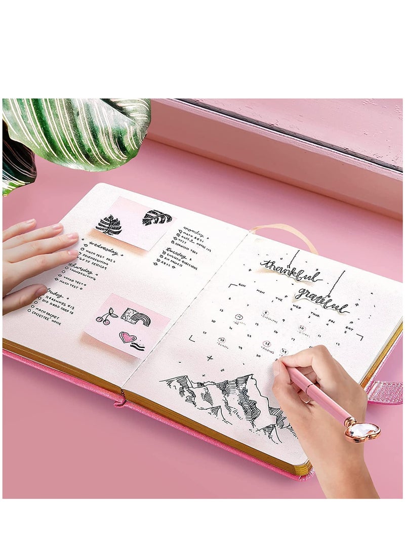 Generic Heart-Shaped Lock Diary with Key, Leather Journal Diary with Lock for Girls, B6 Cute Locking Journals for Kids, Made of Animal-Friendly Leather, 5.3 x 7 Inch  - Image 2