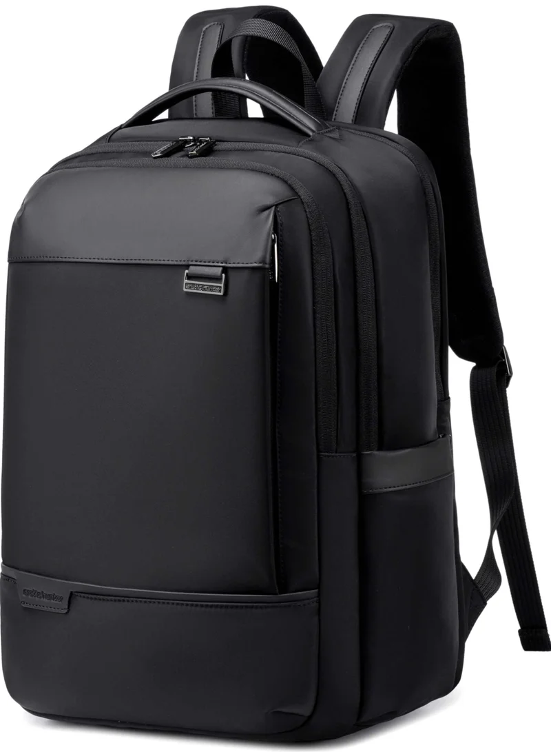 أركتيك هانتر 17-inch Laptop Backpack Durable Anti-Theft Premium Water-resistant Shoulder Laptop Daypack for Office Business Travel College School, B00810, Black