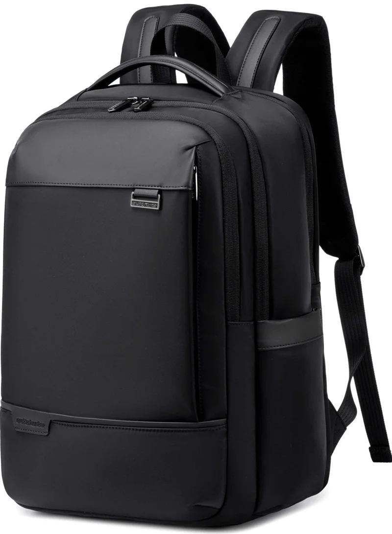 أركتيك هانتر 17-inch Laptop Backpack Durable Anti-Theft Premium Water-resistant Shoulder Laptop Daypack for Office Business Travel College School, B00810, Black
