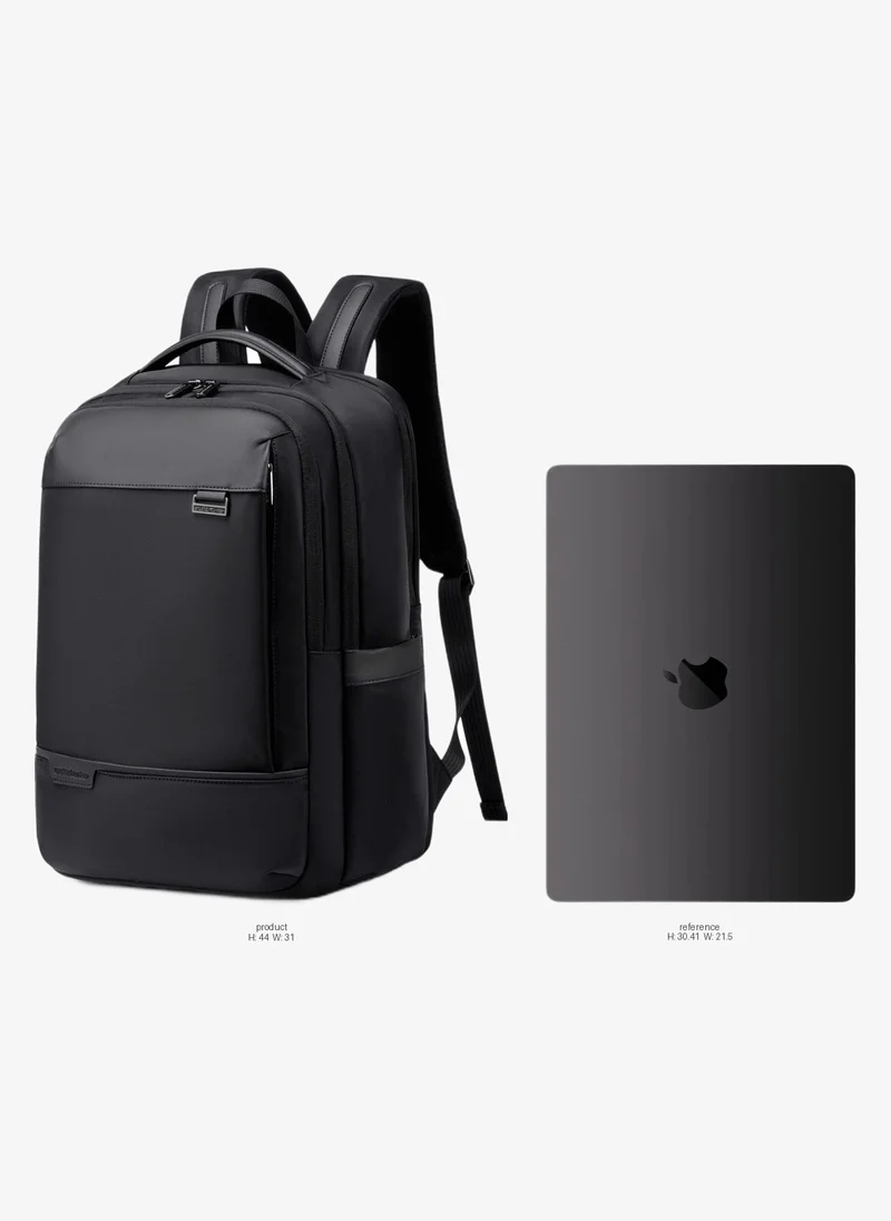 أركتيك هانتر 17-inch Laptop Backpack Durable Anti-Theft Premium Water-resistant Shoulder Laptop Daypack for Office Business Travel College School, B00810, Black