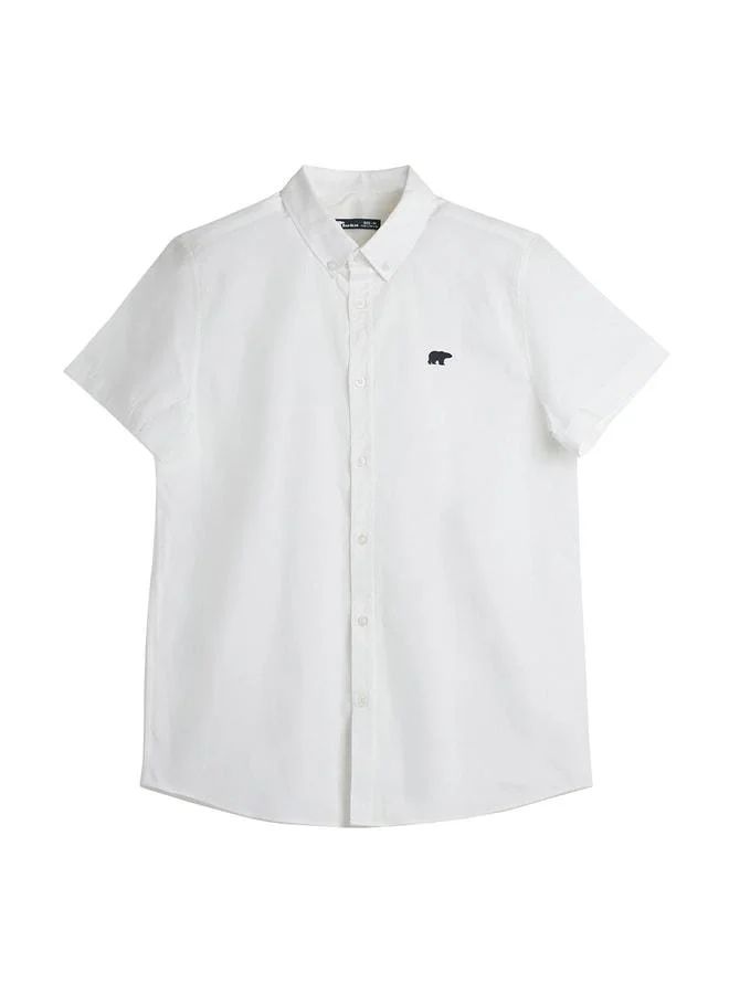 Bad Bear Grady White Short Sleeve Men's Shirt.