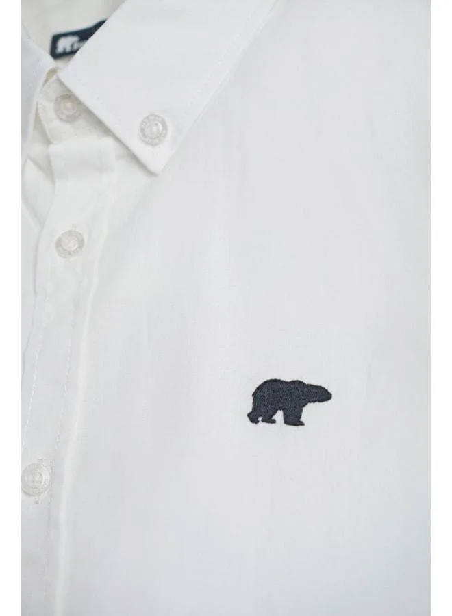 Bad Bear Grady White Short Sleeve Men's Shirt.