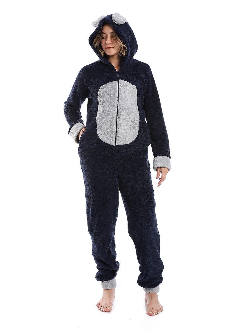 Caesar Women WinterJumpsuits With Hoodie - Image 1