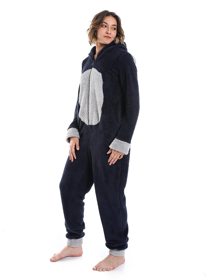 Caesar Women WinterJumpsuits With Hoodie - Image 2