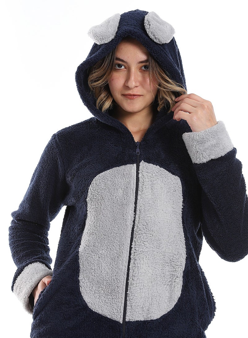 Caesar Women WinterJumpsuits With Hoodie - Image 3