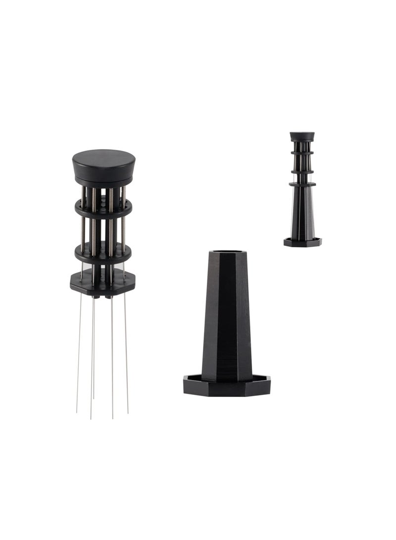 SOLARAE Espresso Stirrer WDT Tool Espresso Accessories Espresso Stirring Tool Needle Coffe Distribution Tool, 8 Needles Professional Barista Espresso with Stand - Image 1