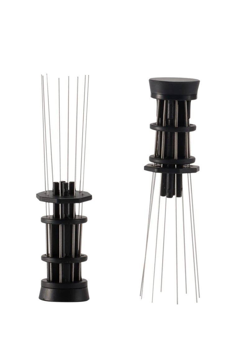 SOLARAE Espresso Stirrer WDT Tool Espresso Accessories Espresso Stirring Tool Needle Coffe Distribution Tool, 8 Needles Professional Barista Espresso with Stand - Image 3