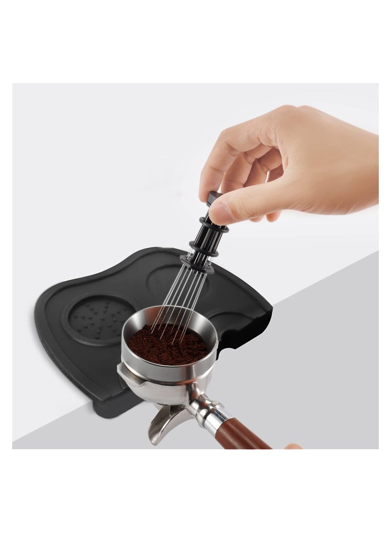 SOLARAE Espresso Stirrer WDT Tool Espresso Accessories Espresso Stirring Tool Needle Coffe Distribution Tool, 8 Needles Professional Barista Espresso with Stand - Image 5